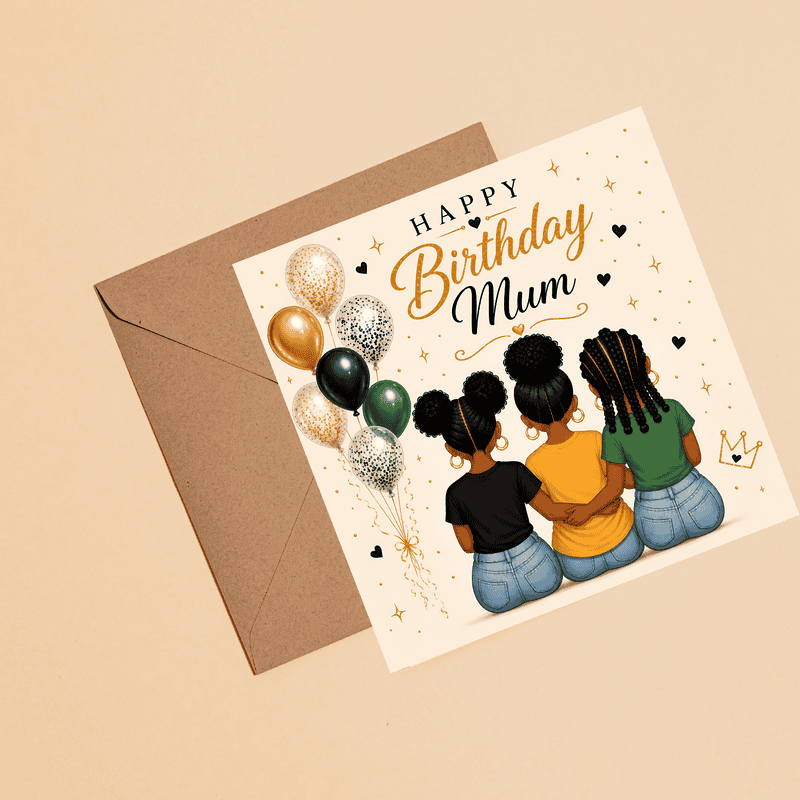 Birthday Card For Mum from Daughters | African American Special Card - Image 4