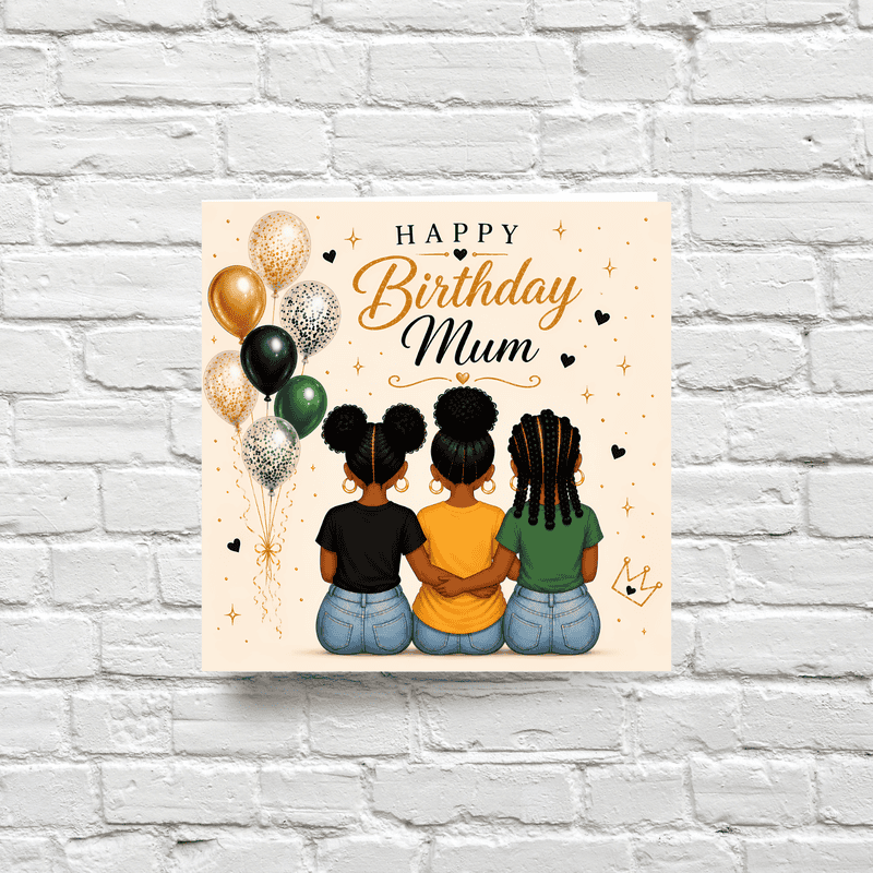 Birthday Card For Mum from Daughters | African American Special Card - Image 5