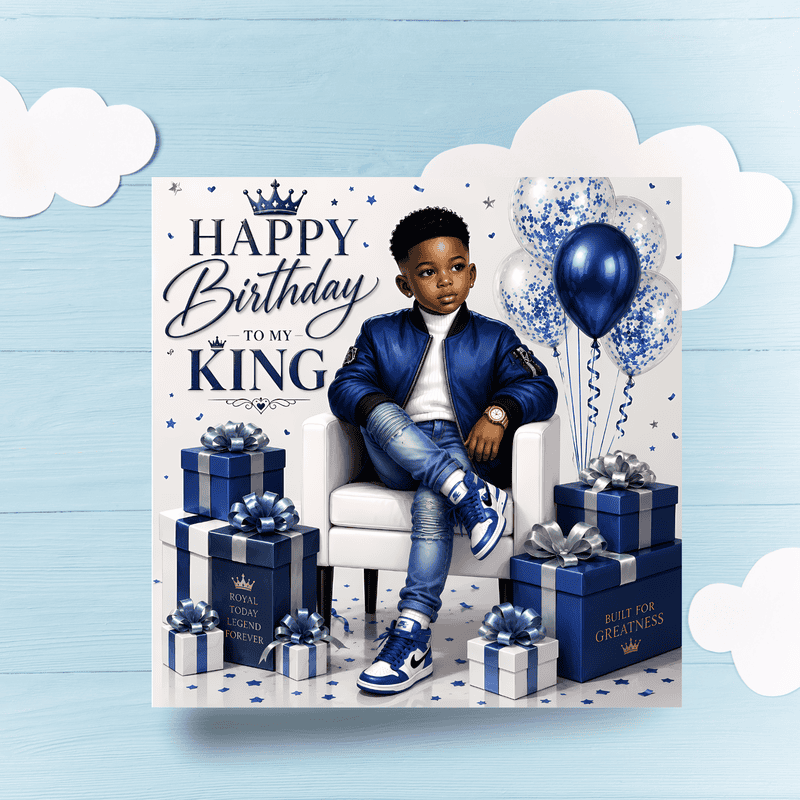 Black Boy Birthday Card, Melanin Boy, African American Gift For Son - Image 6
