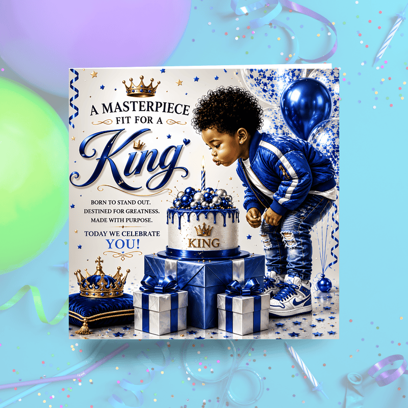 Black Boy Birthday Card, Melanin Boy, African American Gift For Son - Image 8