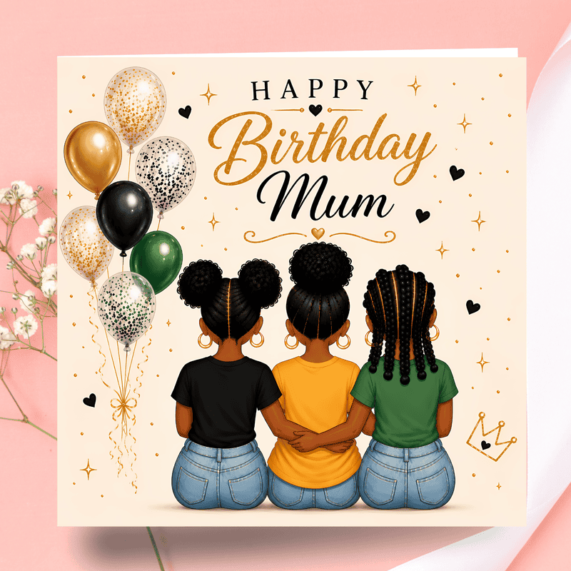 Birthday Card For Mum from Daughters | African American Special Card - Image 8