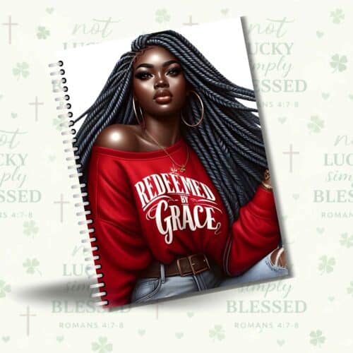Notebook, Christian Notebook - Redeemed by Grace