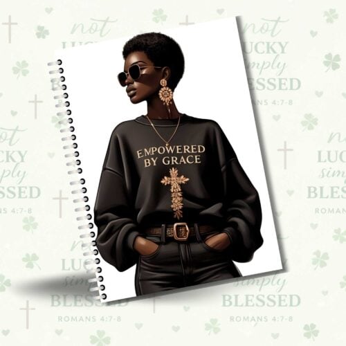 Notebook, Christian Notebook - Empowered by Grace