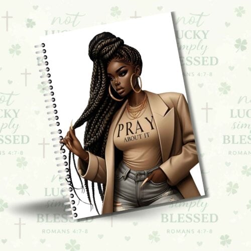 Notebook, Christian Notebook - Pray About It