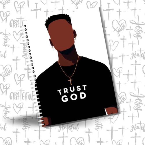 Notebook, Christian Notebook - Trust God (blk)