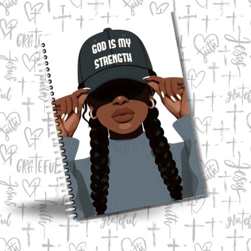 Notebook, Christian Notebook - God Is My Strength
