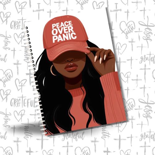 Notebook, Christian Notebook - Peace over Panic