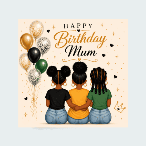 Birthday Card For Mum from Daughters | African American Special Card