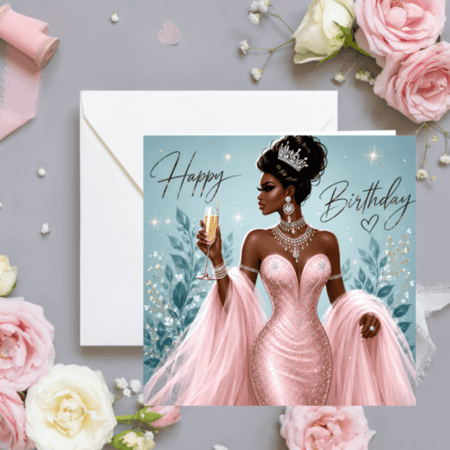 Black Girl Magic Greeting Card: Ethnic Blank Card