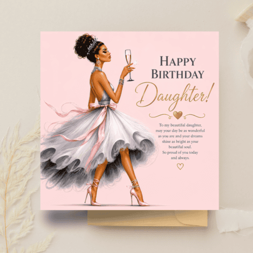 Luxury Fashion Birthday Card Collection | Elegant Daughter