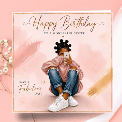 Happy Birthday Sister Card | Luxury Greeting Card