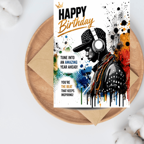 Hip Hop Rapper Birthday Card | Urban Street Style Card