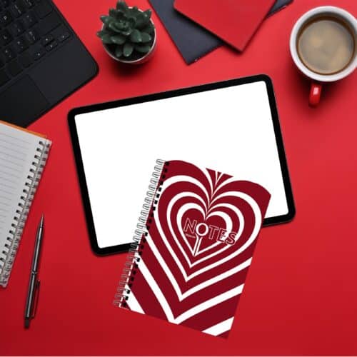 Heart Notebook Pack of 3