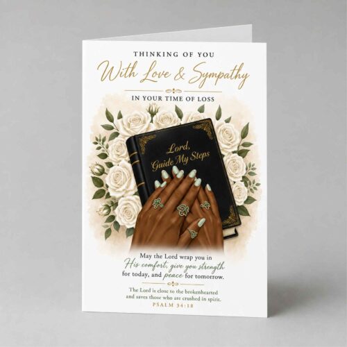 Christian Sympathy Card, Christian Bereavement Card, Christian Condolence Card - Guidance