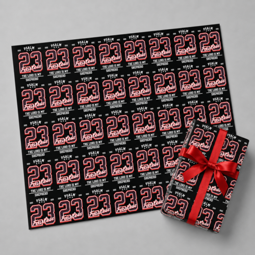 Christian Gift Wrap, Christian Wrapping Paper, Faith Inspired Gift Wrap - The Lord Is My Shepherd