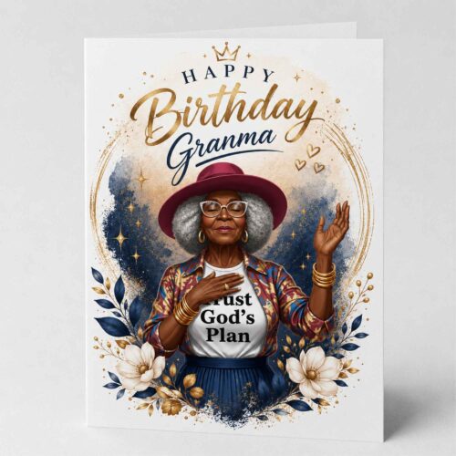 Christian Birthday Card For Granma, Bible Verse, Jeremiah 29.11