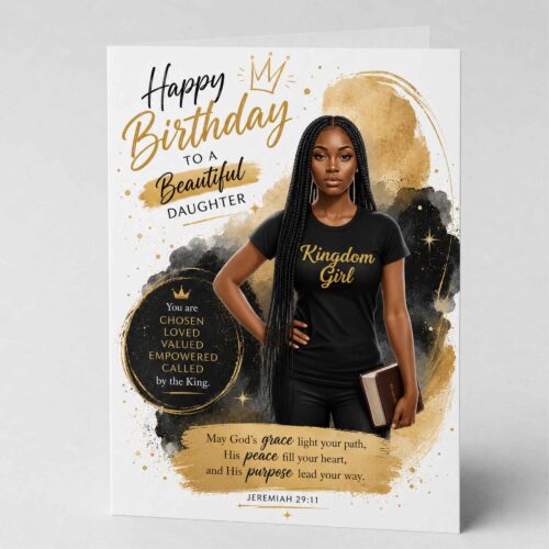 Christian Birthday Card For Daughter, Bible Verse, Jeremiah 29.11
