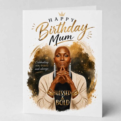 Christian Birthday Card For Mum, Bible Verse, Proverbs 28.4
