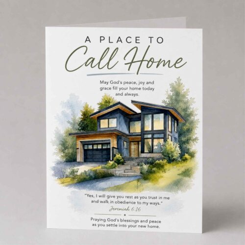 Christian New Home Card, New House Card, Moving Home Card, Housewarming Card, New Home Blessing - Jeremiah 6.16