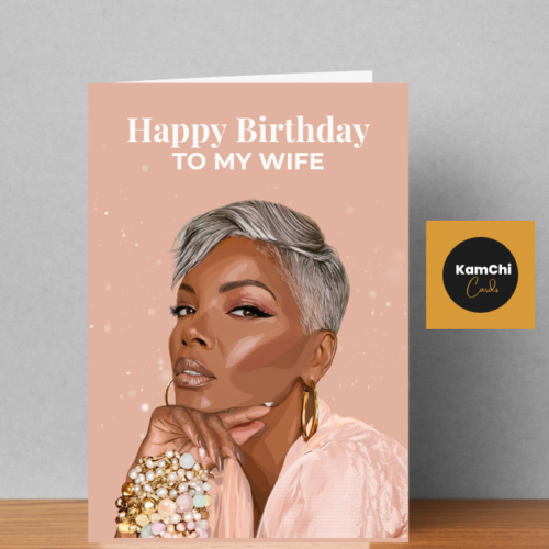 Birthday Cards for Mum, Sister, Aunt or Grandma | Short Silver Hair Portrait