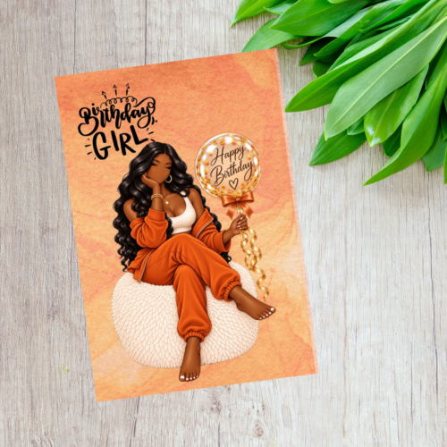 Afro Ursula Birthday Girl - birthday girl (Orange)