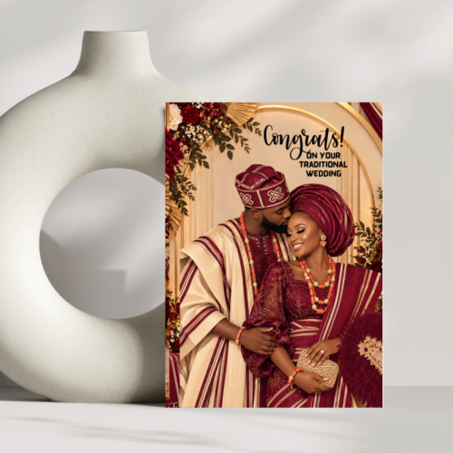 The Adeyemis (Yoruba traditional wedding card)