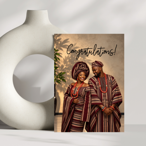 The Adesinas (Yoruba traditional wedding card) The art of Love - Timeless Romance